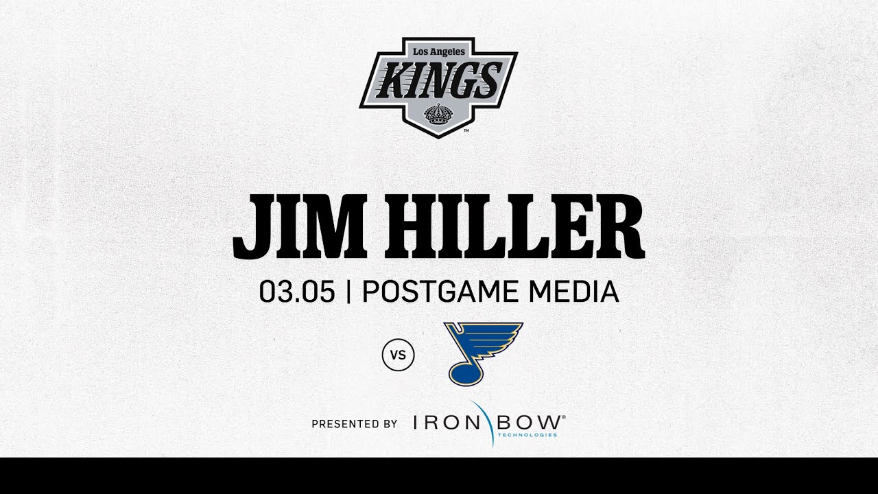 Head Coach Jim Hiller | 03.05.25 LA Kings fall to St Louis Blues in a Shootout