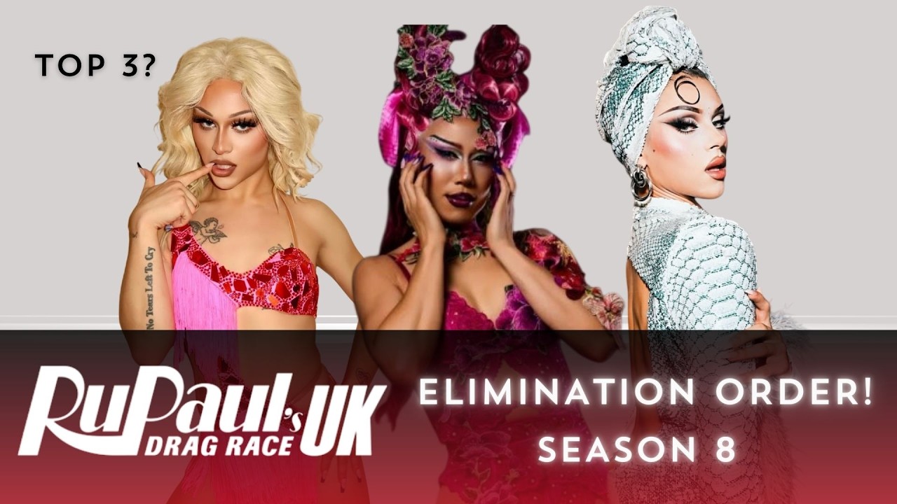 ELIMINATION ORDER! | RUPAUL'S DRAG RACE UK SEASON 8 | DRAG 101