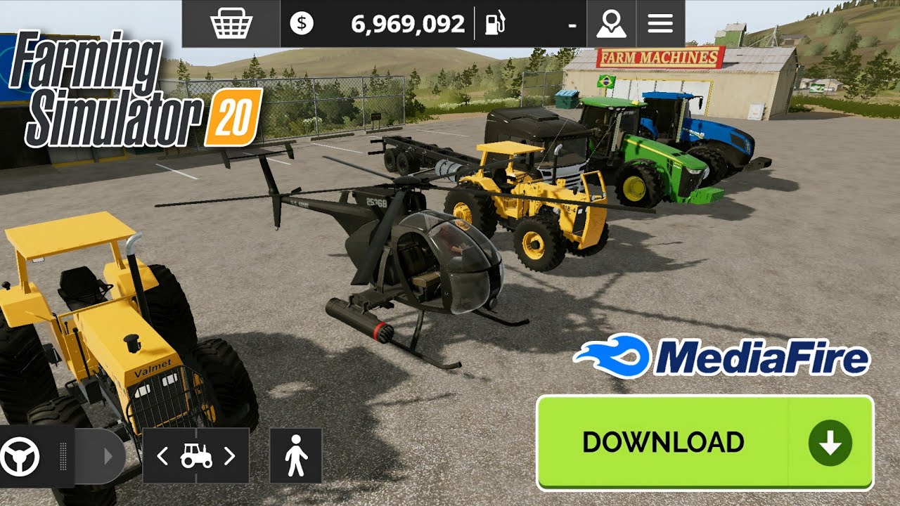Моды для FS20 - бразильский трактор, привод John Deere, вертолет New Holland 🚁 и 100 модов