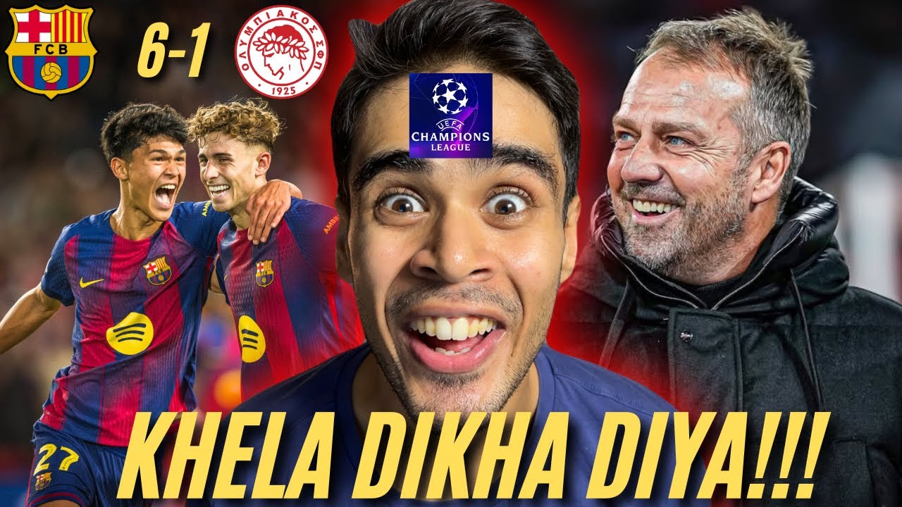 Hansi Flick crazy plan for Barca to demolish Olympiakos. Fermin and Rashford go crazy. Football news