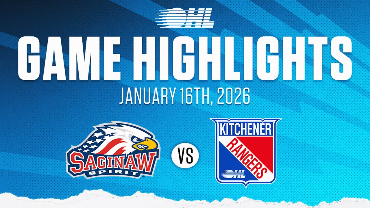 Najważniejsze momenty OHL: Saginaw Spirit @ Kitchener Rangers, 16 stycznia 2026 r.