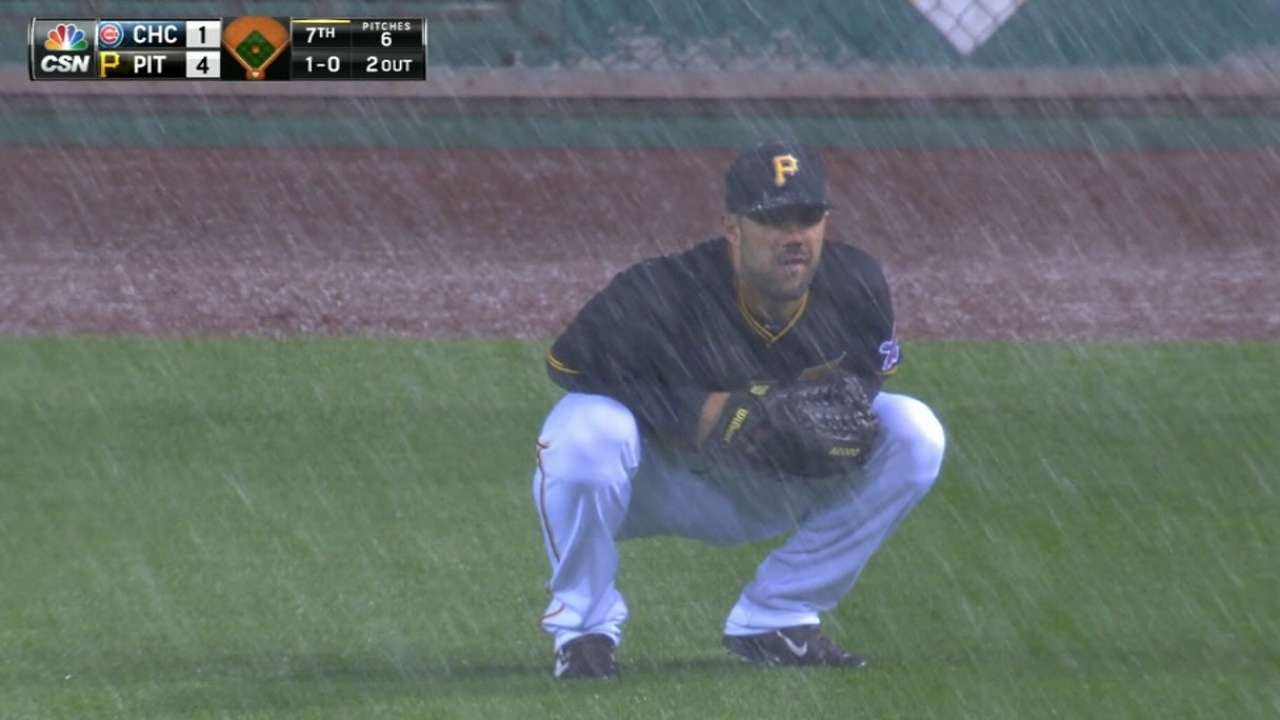 Snow can't stop baseball in Pittsburgh, Detroit