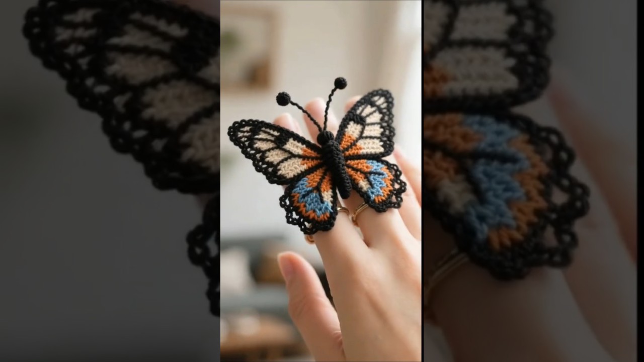 Stunning Crochet BUTTERFLY Ideas | Crochet Gift Ideas#butterflyring design