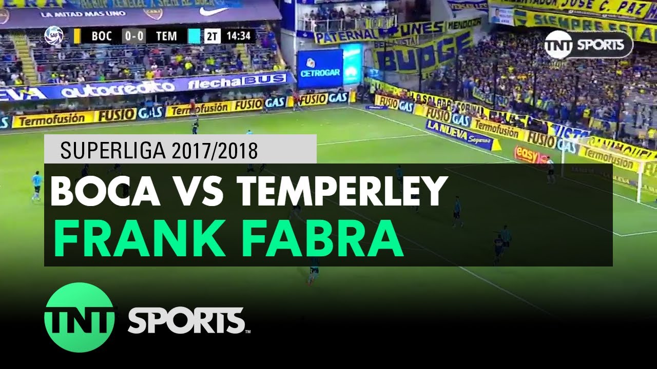Frank Fabra (1-0) Boca vs Temperley | Fecha 15 - Superliga Argentina 2017/2018