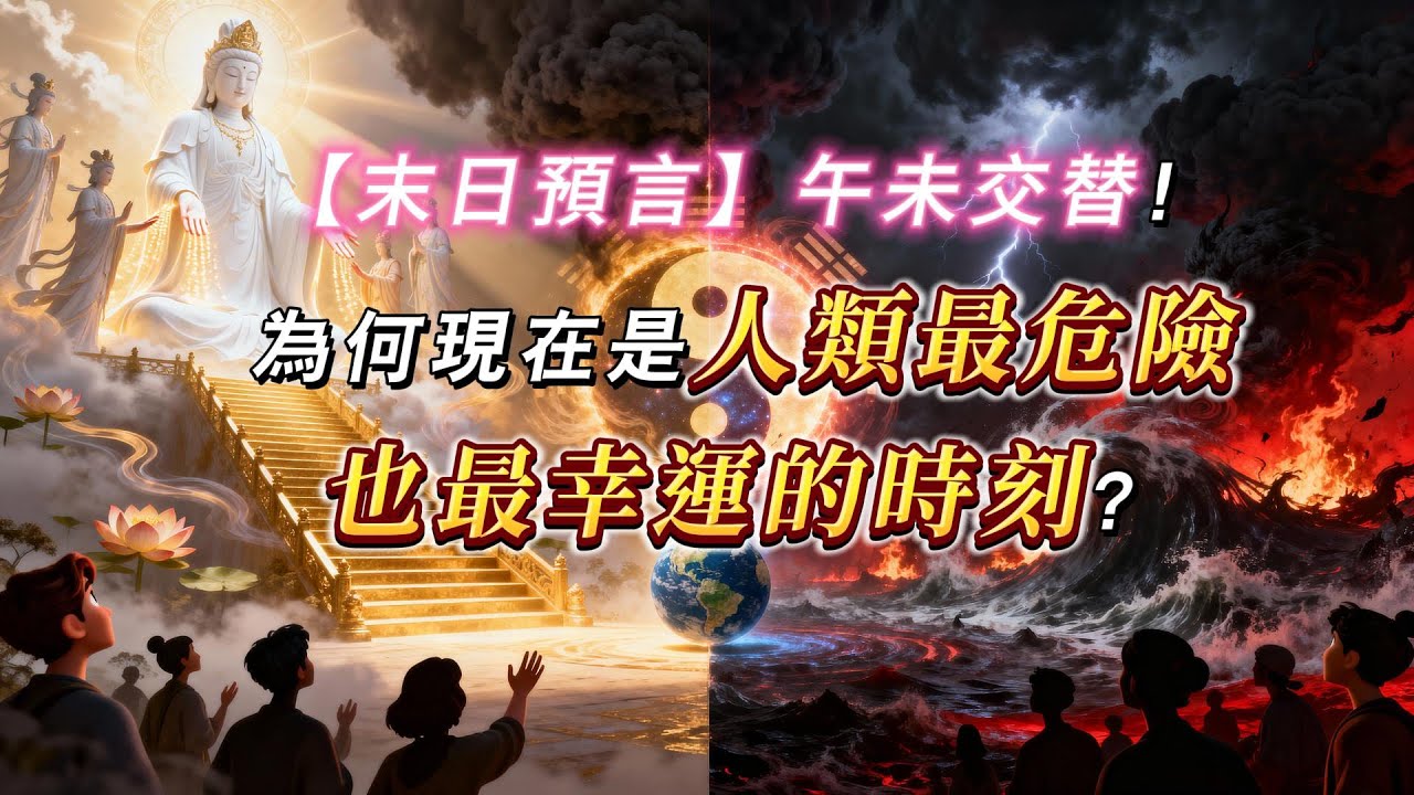 標題：🔥【末日預言】午未交替！為何現在是人類最危險也最幸運的時刻？（天佛院遊記解析 #1）