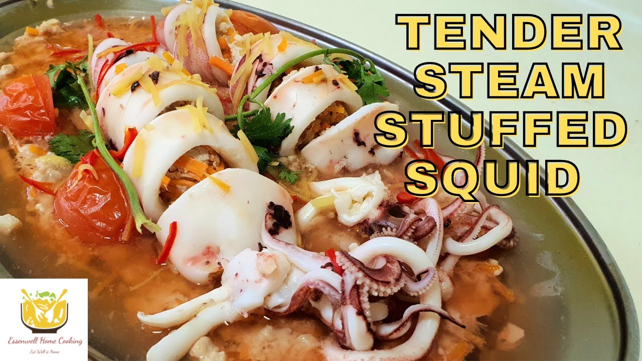Juicy Tender Steam Stuffed Squid Recipe