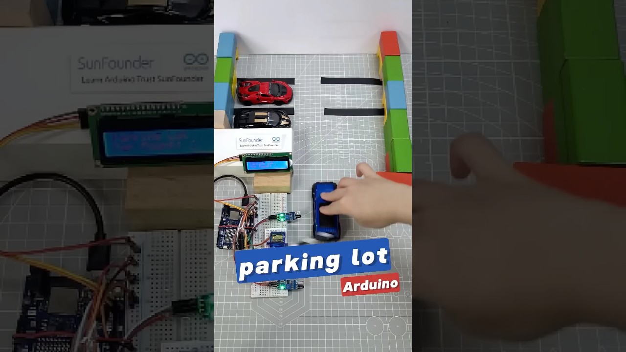 DIY Arduino Car Counter + Auto Gate System! #arduino #arduinoproject