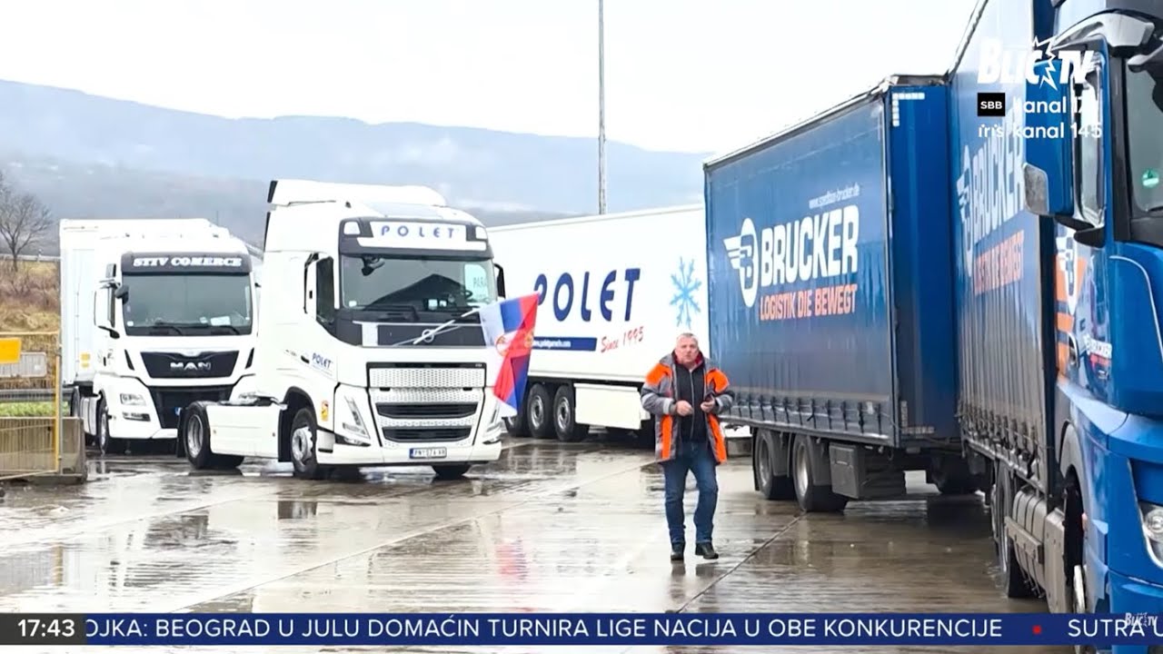 TREĆI DAN BLOKADE TERETNIH GRANIČNIH TERMINALA Ekonomska šteta Srbije 55 miliona evra dnevno