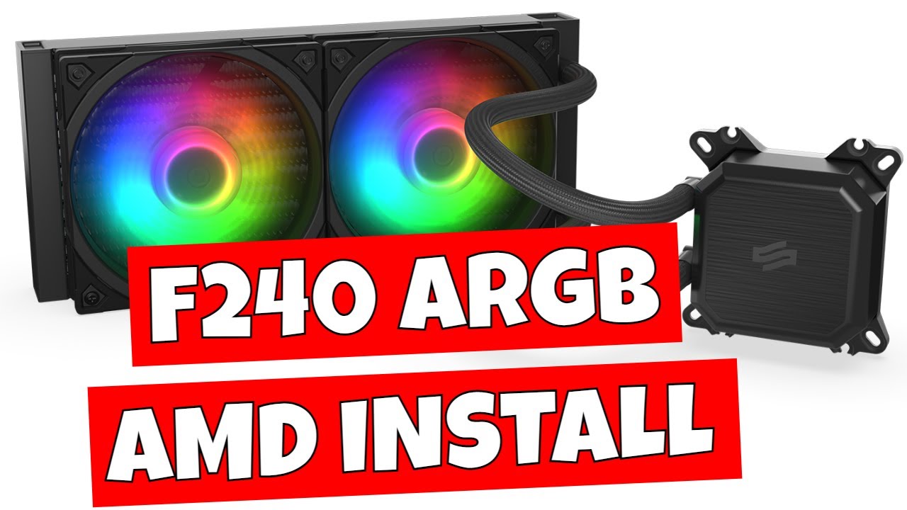 Как установить Silentium PC Navis F240 ARGB AIO Платформа AMD AM4