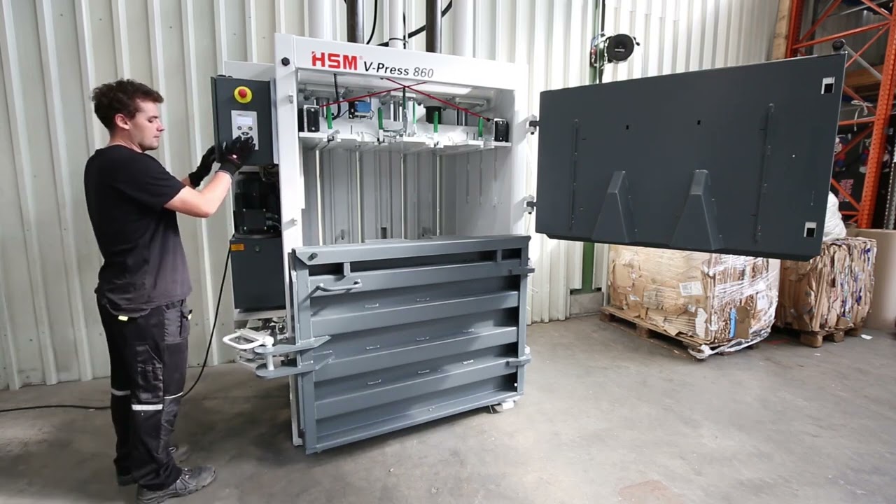 HSM V-PRESS 860 L 廢棄物打包機 -免棧板運送【寧泰科技】
