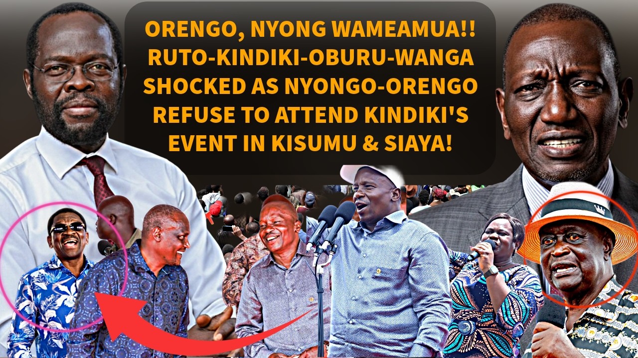 DRAMA AS NYONGO JOINS ORENGOS BANDWAGON! REFUSES TO ATTEND KINDIKI, OBURU, WANGA, MBADI KISUMU EVENT