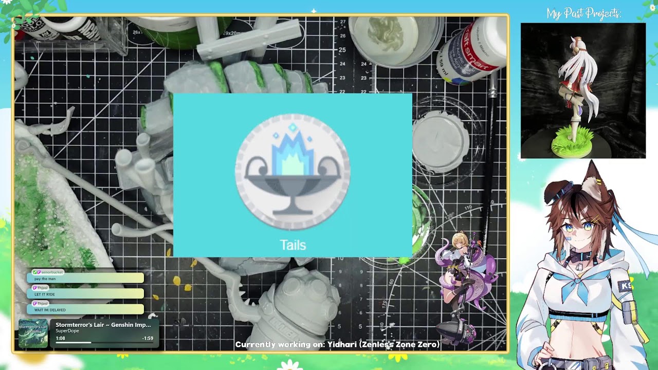 ✿ Let's have a chill base painting day! ✿ YIDHARI from ZENLESS ZONE ZERO! ✿