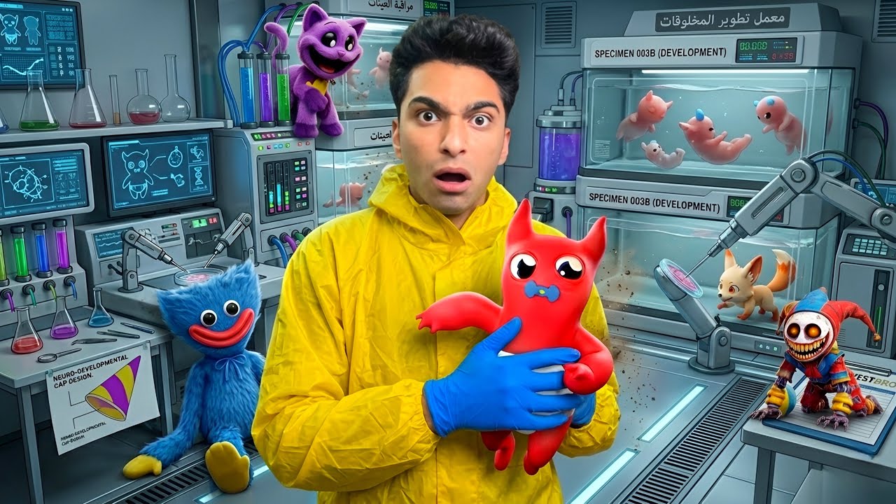 تحدي تصنيع مخلوقات جديده اسطوريه وترويضها (بقيت افوز في جميع المعارك )😱 | Monster Lab Simulator