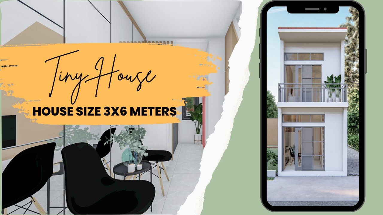 Rumah lebar 3 meter 2 lantai - ukuran 3x6 meter