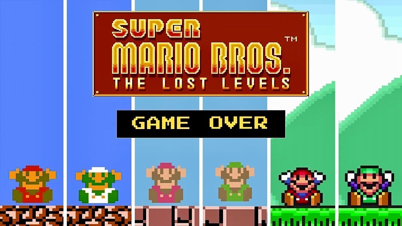 Mario Bros 2 the lost levels funniest fails