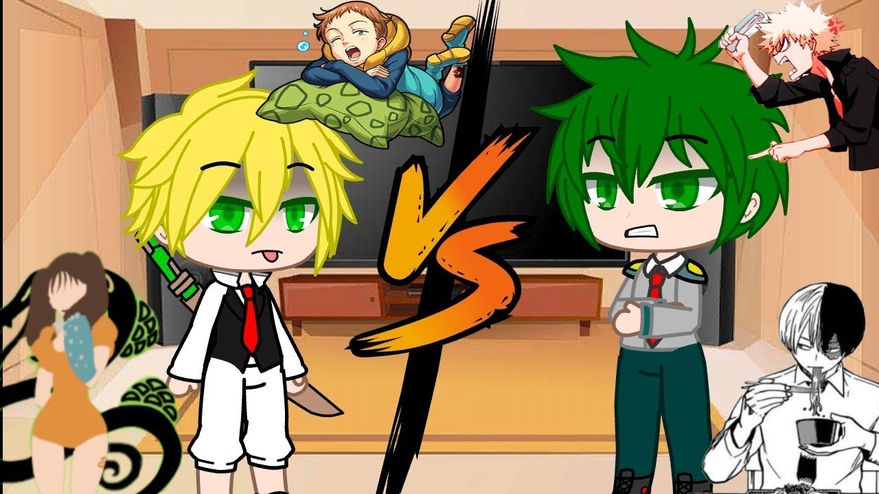 🍡bnha y los siete pecados (+zeldris,tomura,dabi)reacciona a el rap de bnha vs los siete pecados🍡