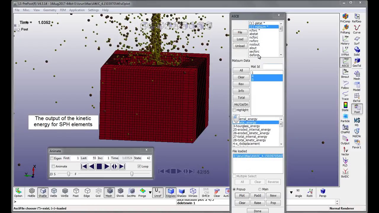 Modeling the Abrasive Water jet Cutting in the LS-DYNA. Video tutorial (incomplete)