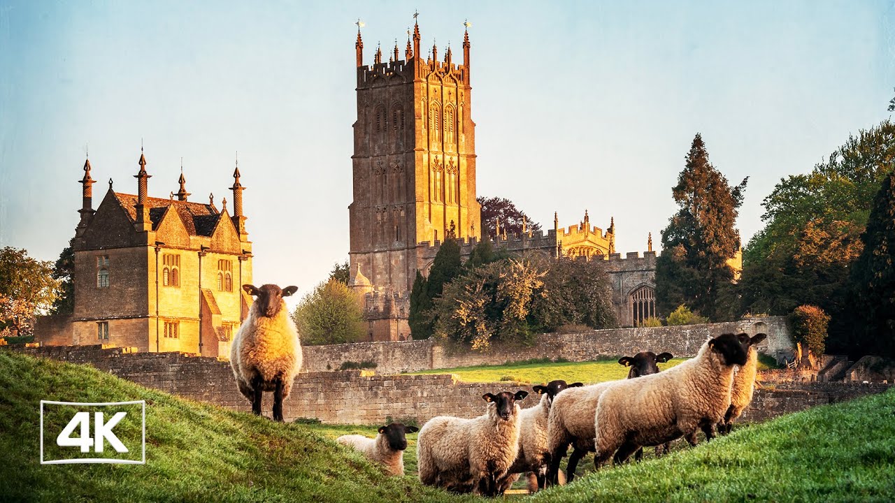 England’s MOST Peaceful Cotswolds historic Market Town Walking tour