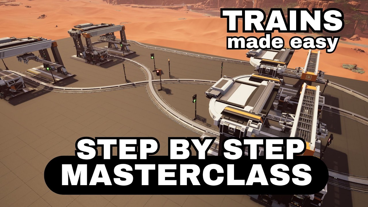 How to set up trains and signals! | Satisfactory 1.0 Masterclass