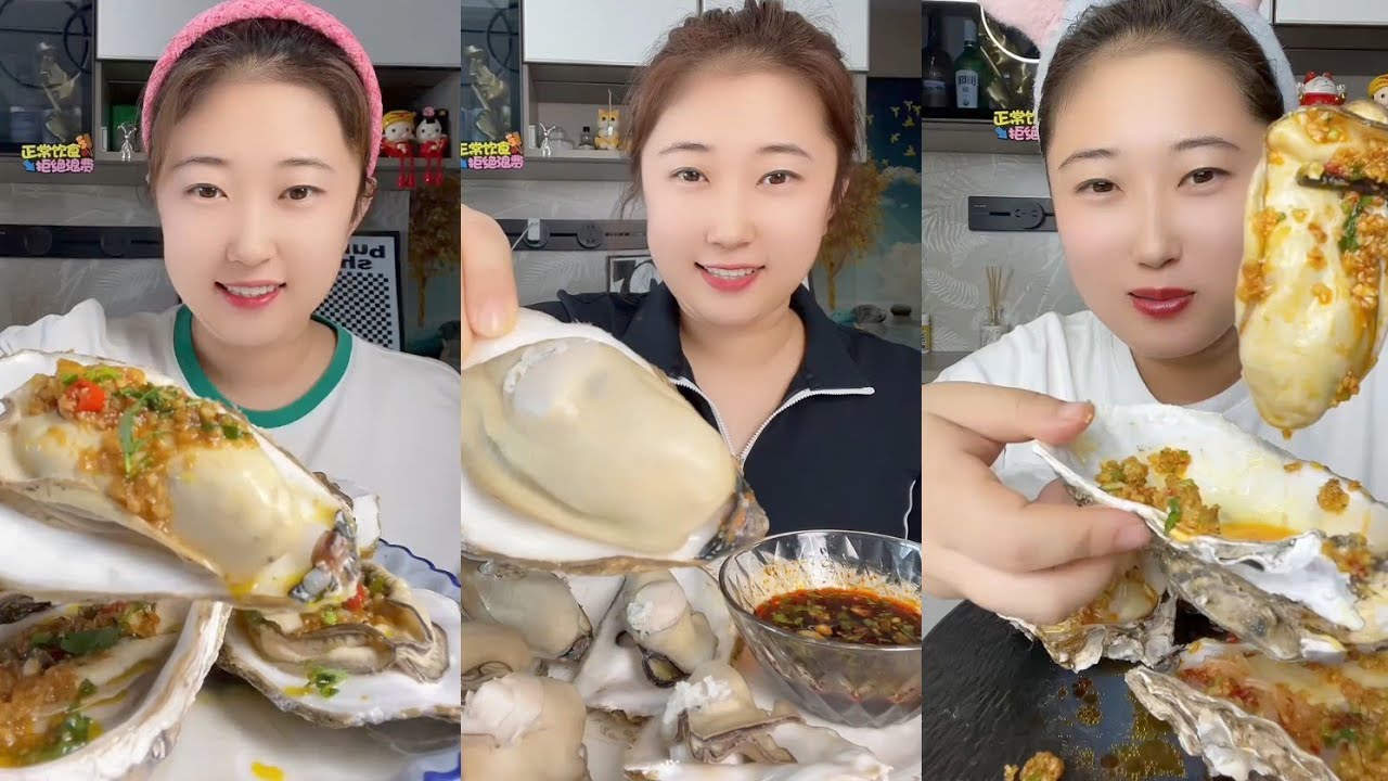 Asmar challenge Eating Seafood 🦞🦞Shrimp🍤🦐 Crap 🐙🦑 Squid (1Mukbbang)#oysters #shrimp #seafood #squid 