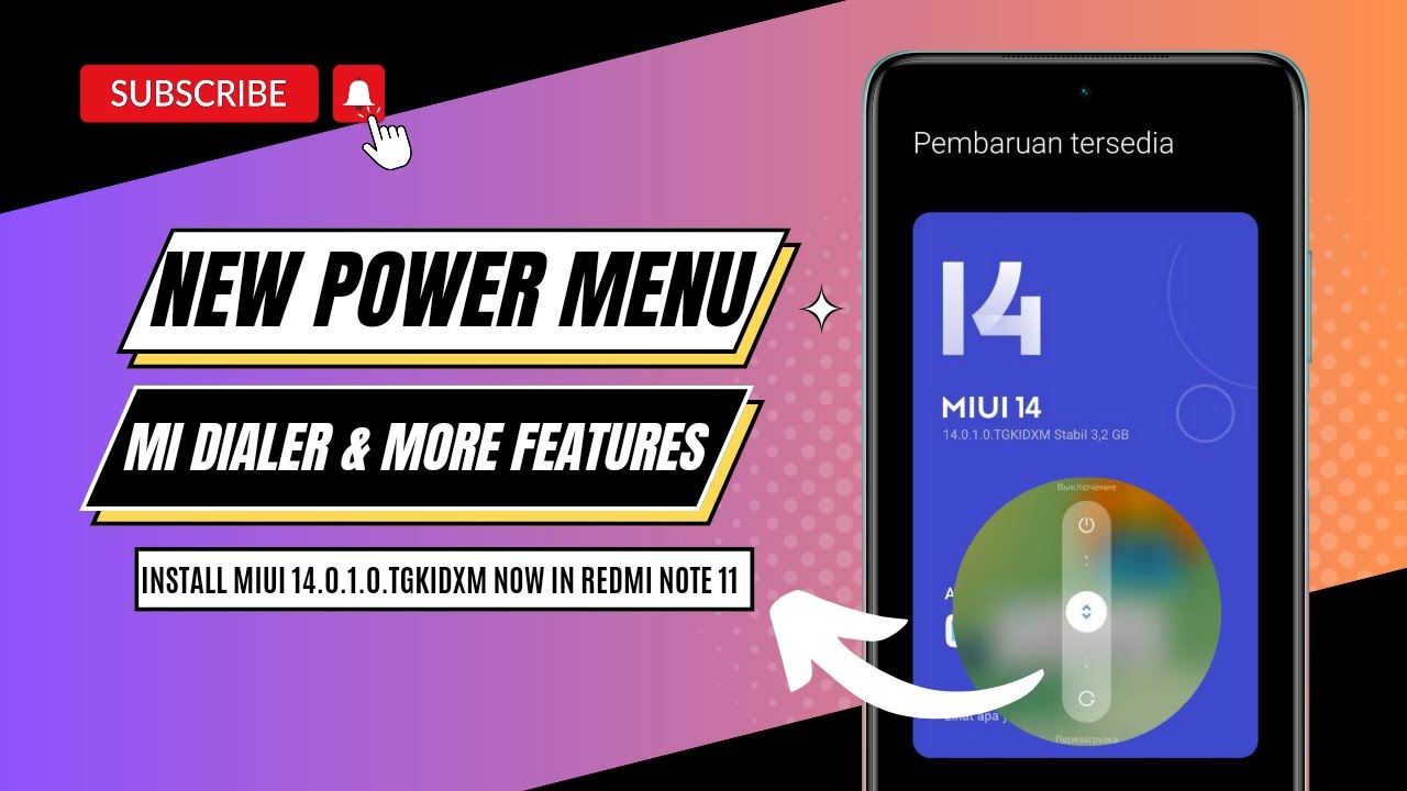 Redmi Note 11: Install Mii Dialer & New Power Menu in MIUI 14