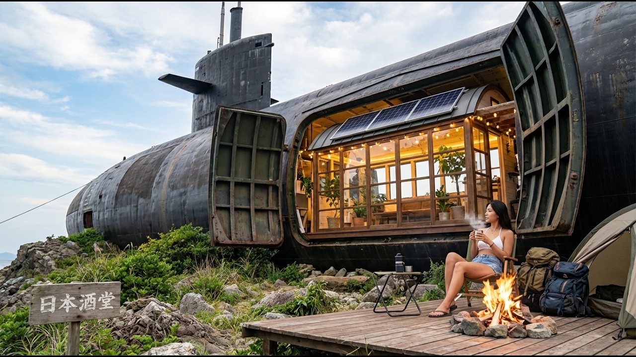 Building a Dream House Inside an Abandoned Seawolf class Submarine on a Forgotten Japanese Island AS