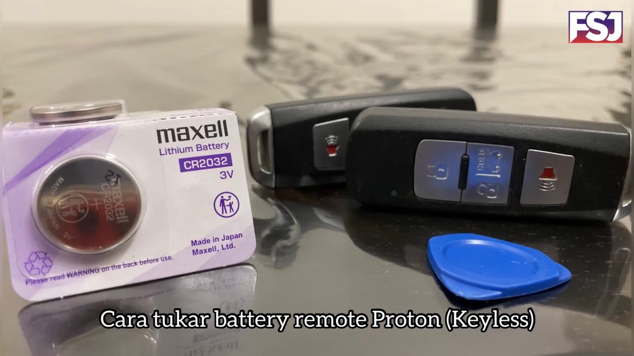 CARA TUKAR BATTERY REMOTE PROTON (KEYLESS)