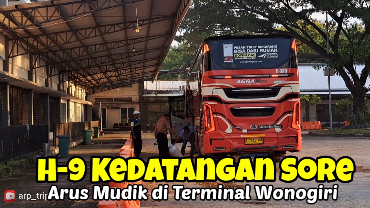H-9 Kedatangan SORE di Terminal Wonogiri plus cuplikan Angkatan sore