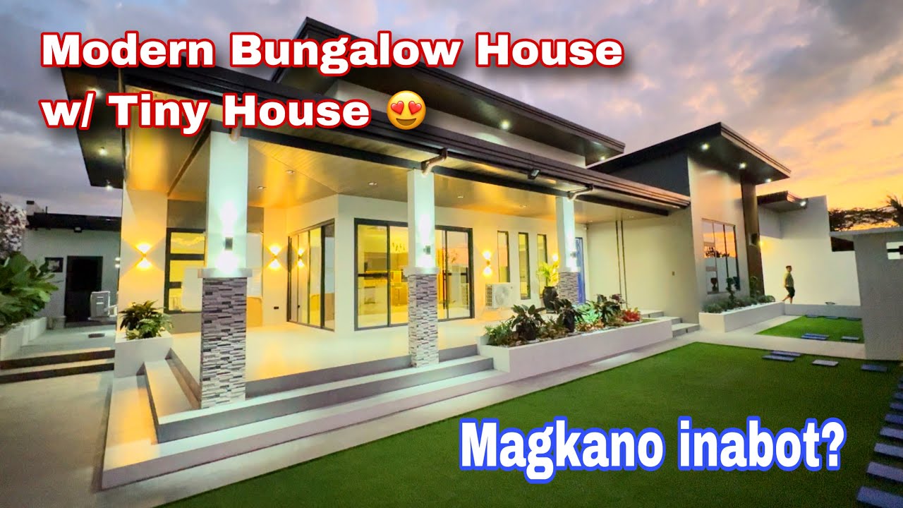 Modern Bungalow house ng ating subcribers from USA / House tour w/ Tiny house