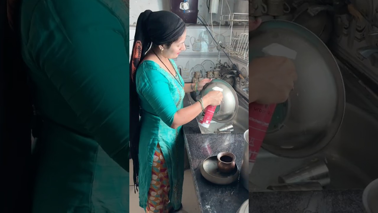 Rasoi ki safai iske saath easy hui #minivlogs #dailyvlogs #dailyshorts #shortsvideo #familyvlogs
