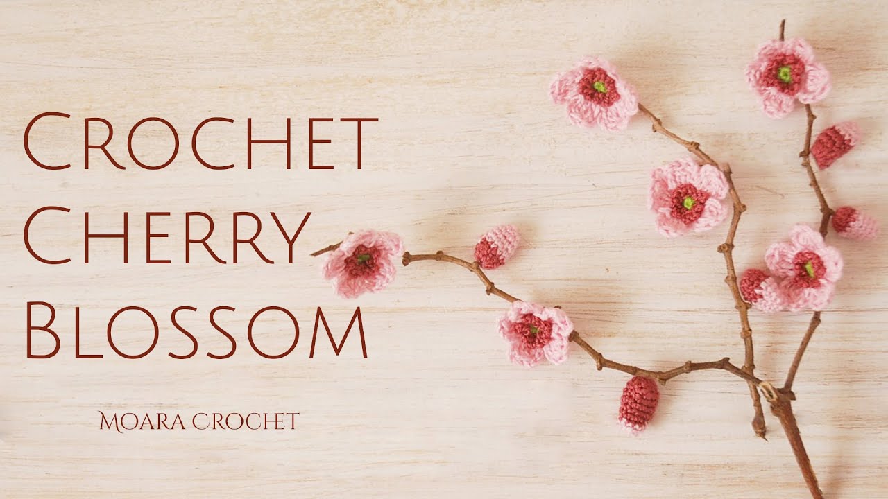 Cherry Blossom Flower   Moara Crochet