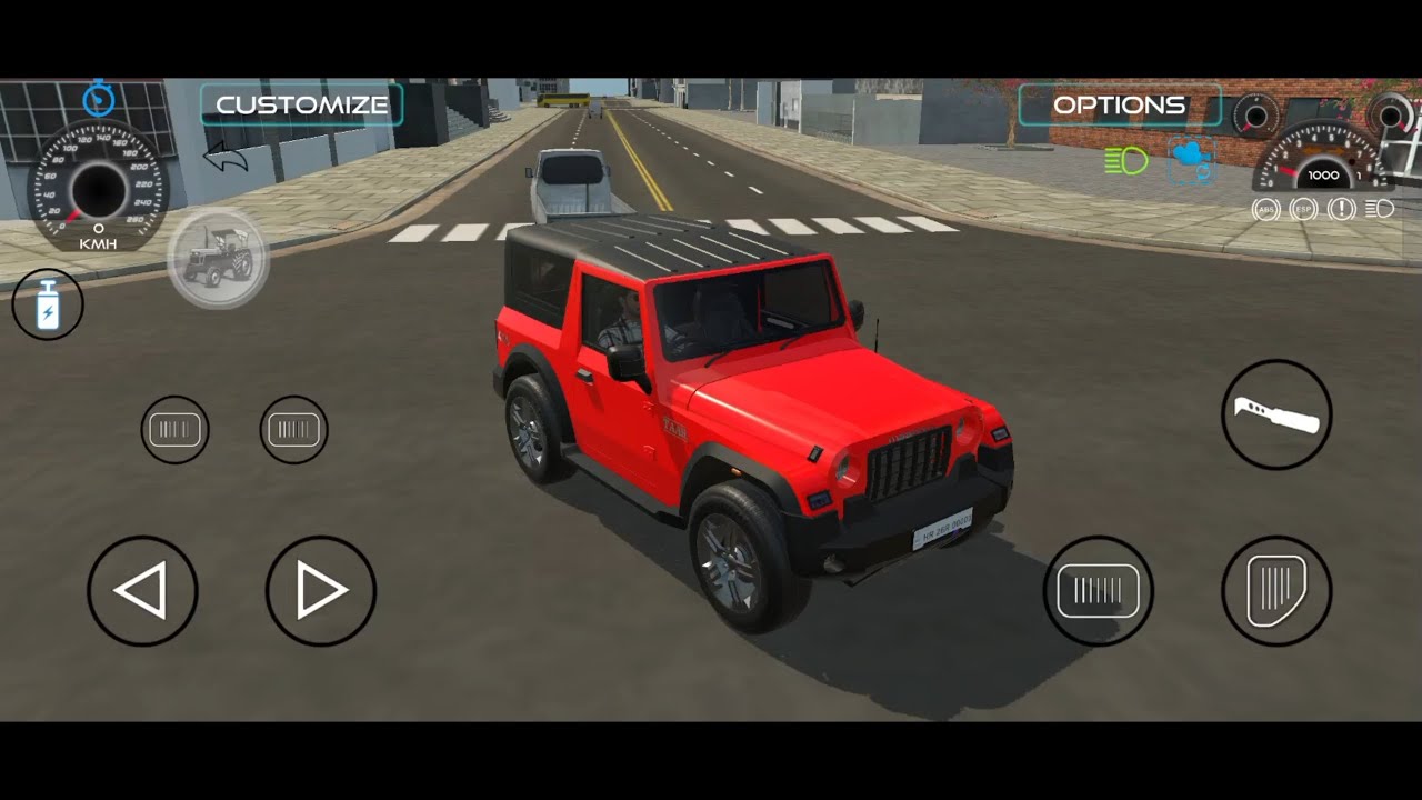 Classic Red Thar Off-Roading Test | Indian Driving Open World