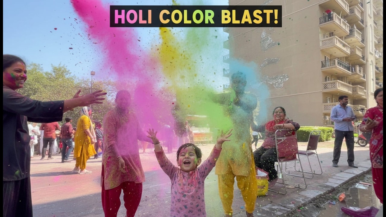 Celebrating Holi in India After a Long Time 🇮🇳 | Family Holi Vlog 🌈Colors, Fun & Memories!”