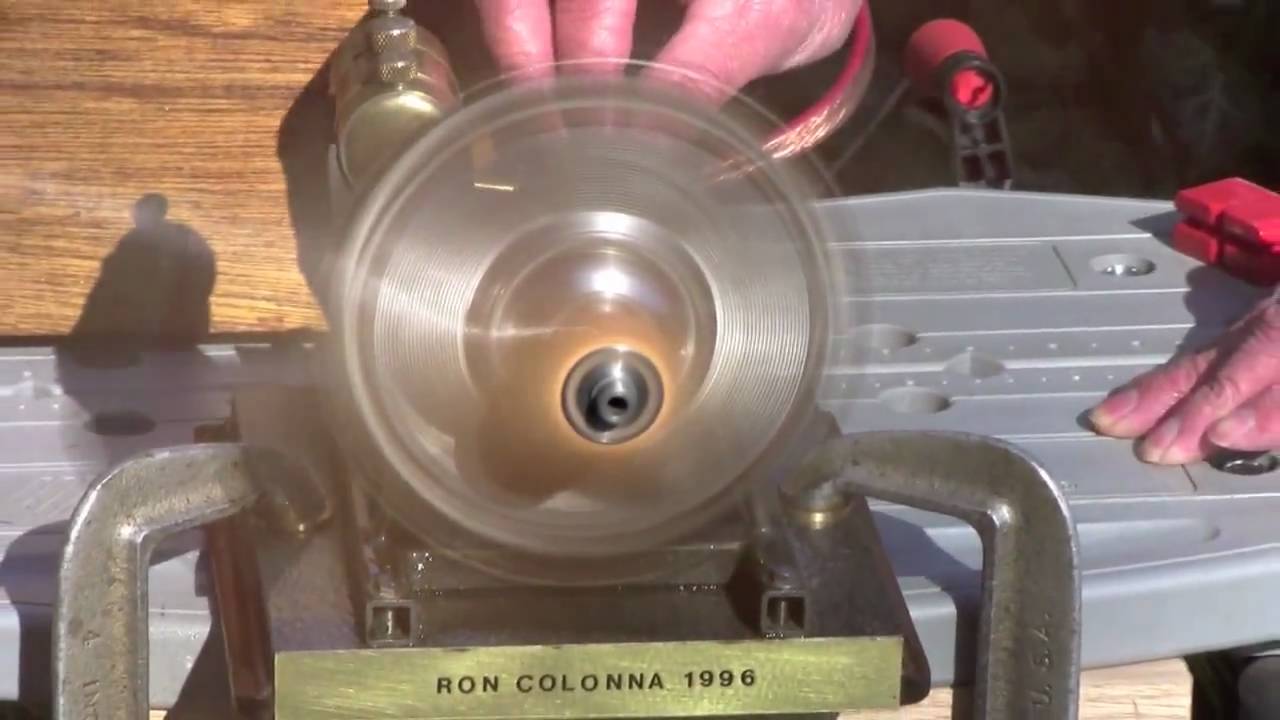 1/8th Scale Running Model Bentley B.R.2 Rotary Aircraft Engine By Ron Colonna