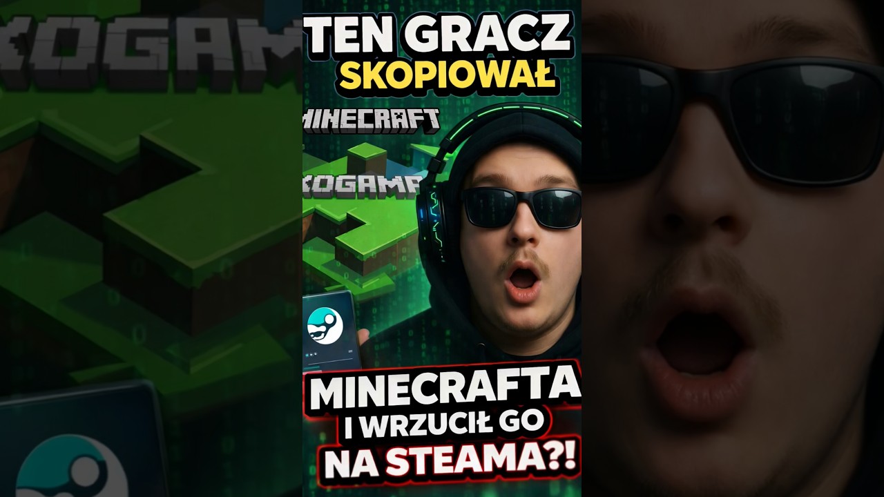 TEN GRACZ SKOPIOWAŁ MINECRAFTA I WRZUCIŁ GO NA STEAMA?! #viral #ciekawostki #gaming #gry #minecraft