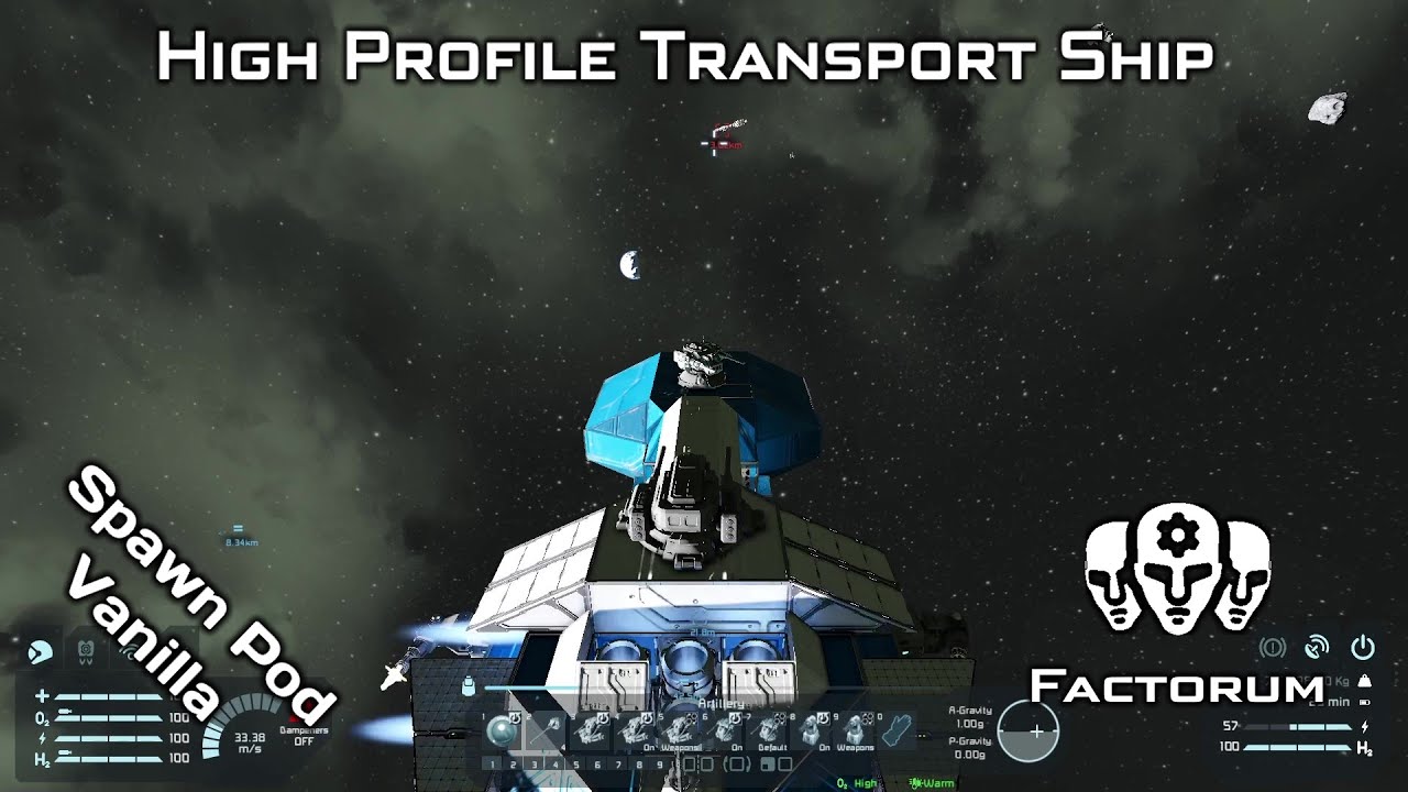 Spawn Pod Vs Factorum: High Profile Transport,  Episode 10 [Space Engineers]