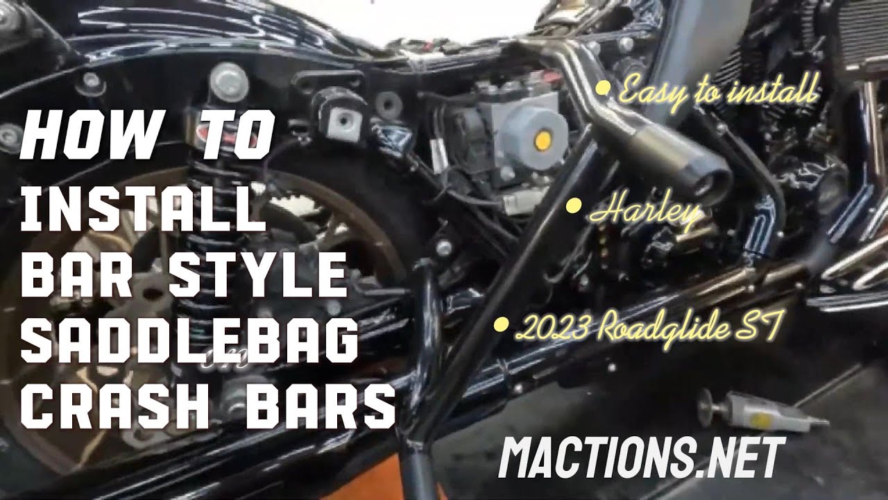 Quick Installation of Bar Style Bag Guards on Harley Road Glide