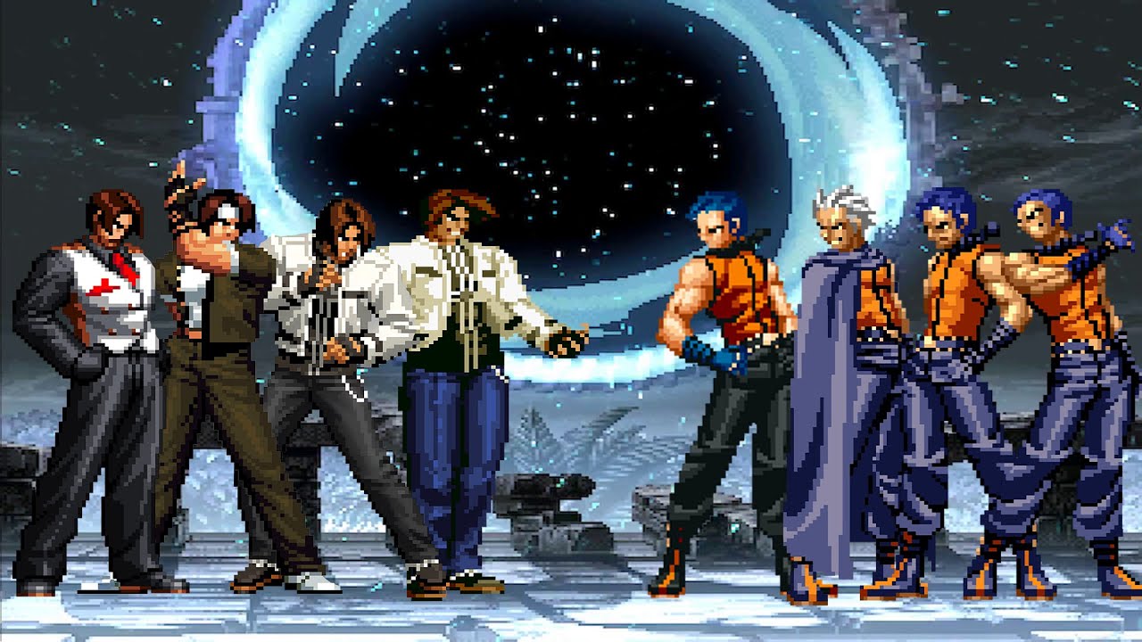 [KOF Mugen] Kyo Kusanagi Team vs K9999 Team