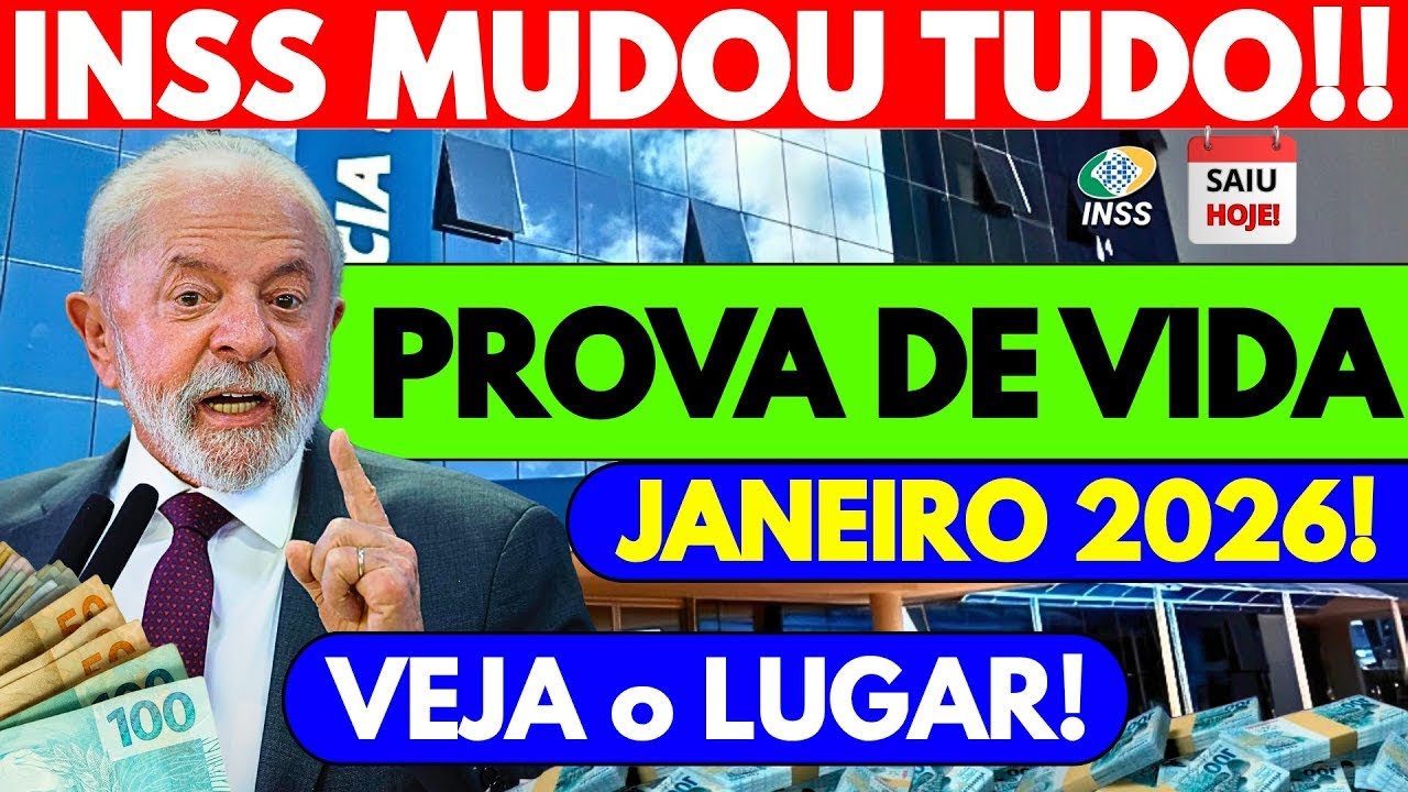 🚨INSS MUDOU TUDO: VEJA AONDE fazer a PROVA DE VIDA em JANEIRO de 2026