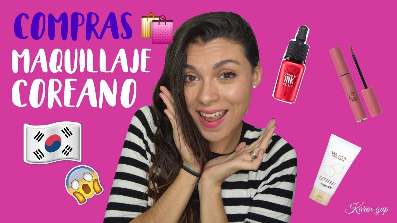 COMPRAS MAQUILLAJE COREANO 🇰🇷 | Skinfood, Peripera, Innisfree #kbeauty | Karen Gup