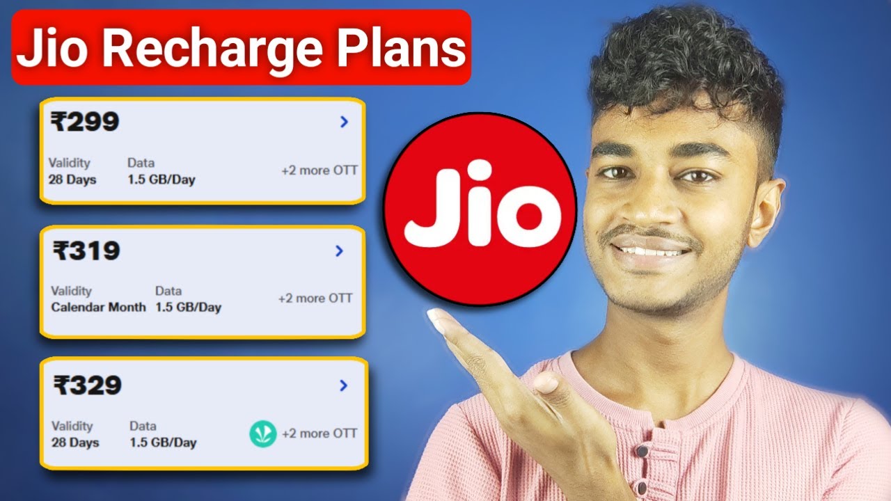 Jio Recharge Plans Rs.299, Rs.319, Rs.329