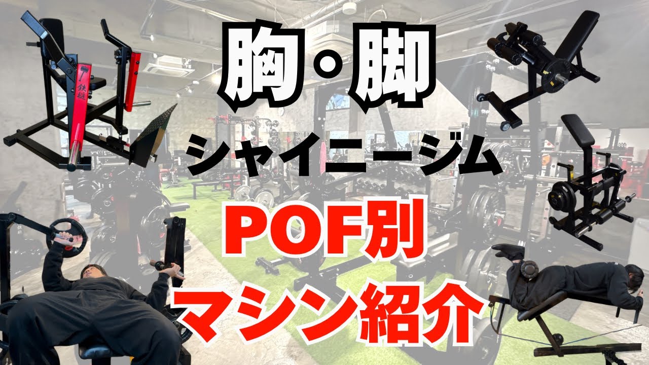 【胸・脚】シャイニージムのマシンをPOF別で紹介します！