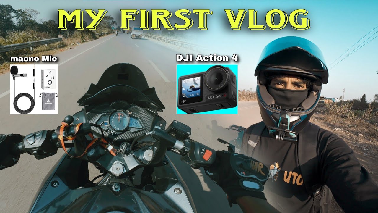 My First Vlog || Rs 200 || DJI Action 4 || Best Video,Voice Quality Feeling Share Rider Anand Rider