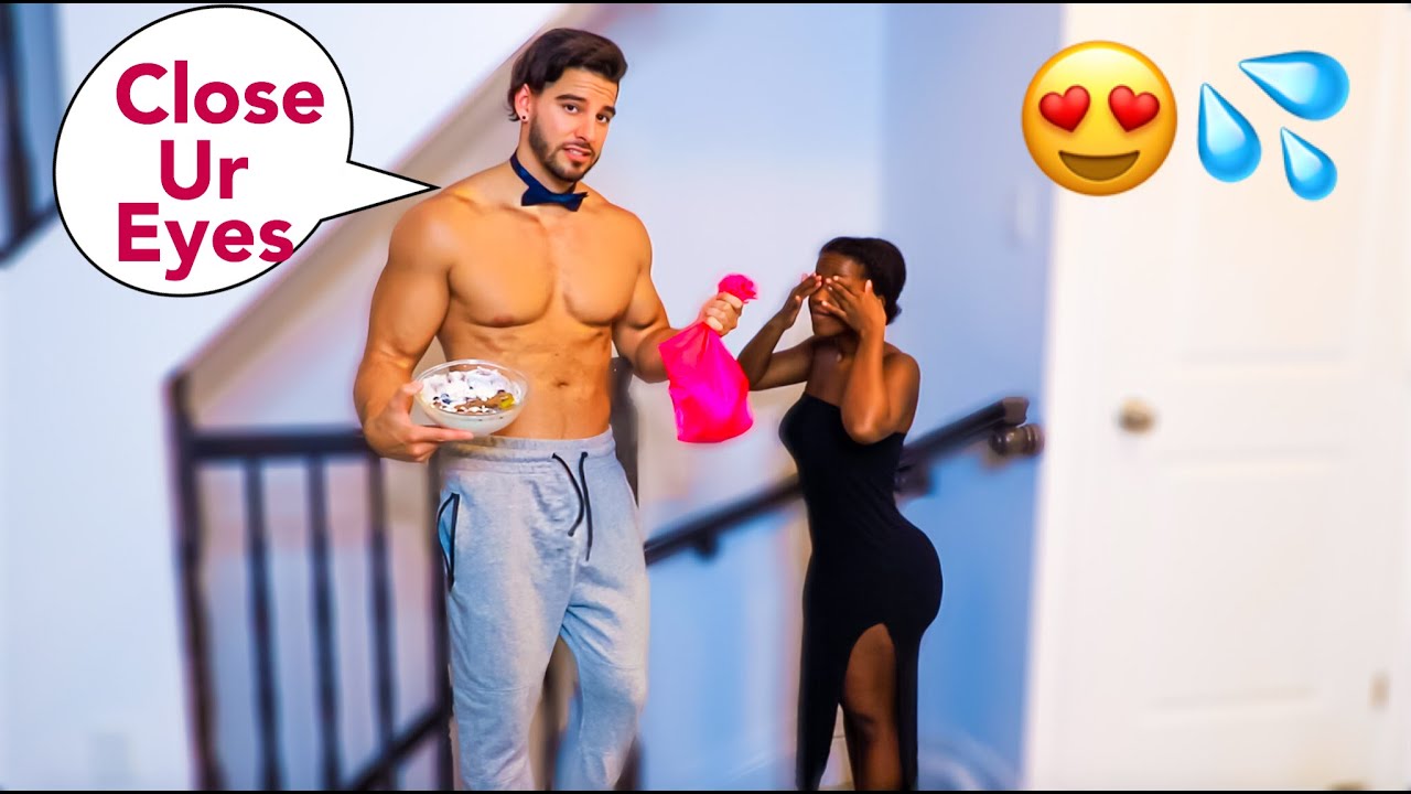SURPRISING MY GIRLFRIEND WEARING THIS...