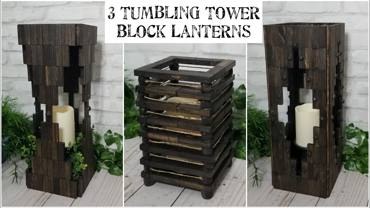3 TUMBLING TOWER BLOCK LANTERNS 2022