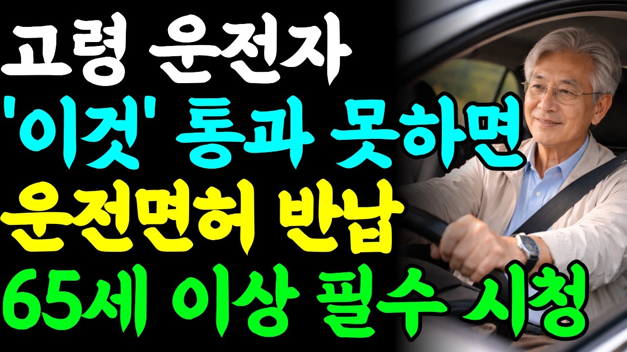 고령 운전자 운전면허 갱신 대부분은 '이것' 때문에 탈락한다ㅣ75세 운전면허 적성검사 갱신 방법ㅣ고령 운전자 교통안전교육 예약하는 법ㅣ실버드라이버ㅣ