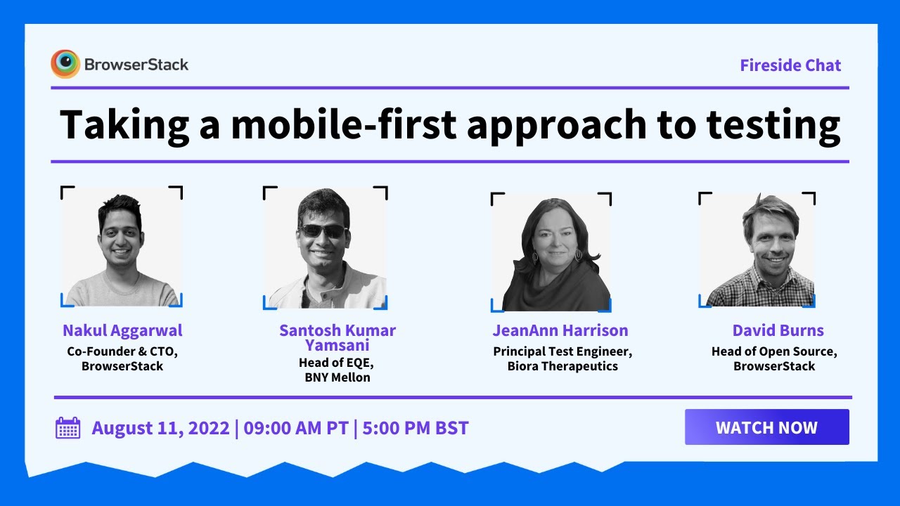 Taking a mobile-first approach to testing