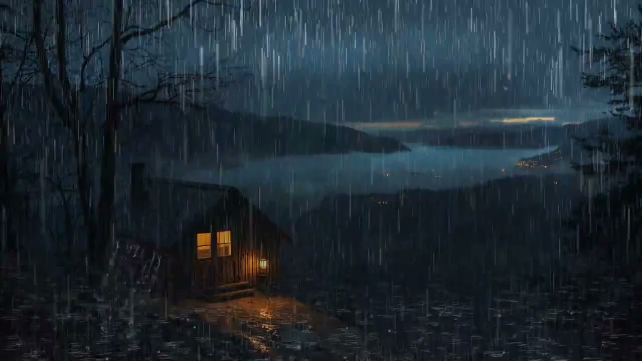 Heavy Rain & Thunderstorm: Fall Asleep Faster in 3 Minutes | 99% Effective Deep Sleep at Night, ASMR