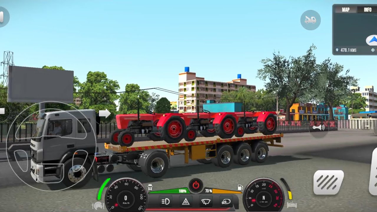 New loading tractor 🚜 transport truck master India game play 🔥🚜