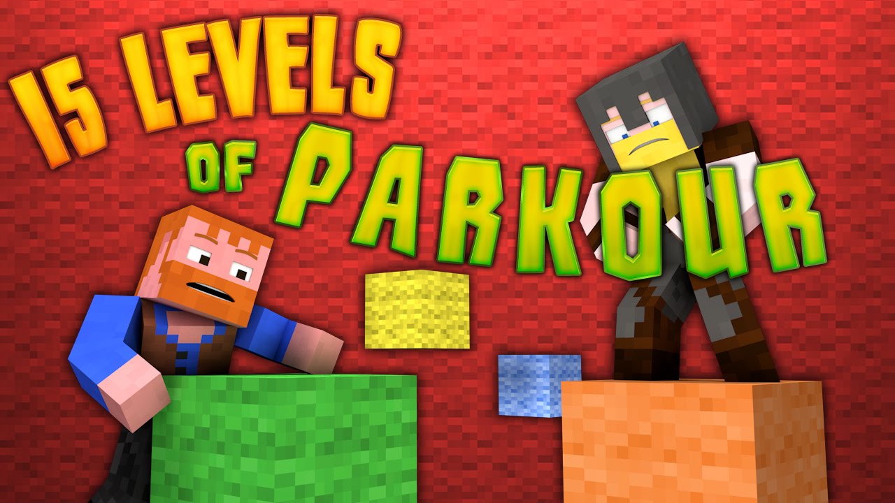 Minecraft ★ 15 LEVELS OF PARKOUR - Dumb & Dumber